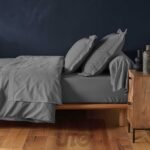 DRAP HOUSSE 1 PERSONNE 90 x 200 CM Uni 57 Fils Lina - Image 3
