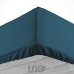 DRAP HOUSSE 2 PERSONNES 140 x 190 CM Uni 57 Fils Lina - Image 27