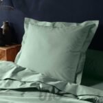 TAIE D'OREILLER OXFORD 63 x 63 CM Uni 57 Fils Lina - Image 3
