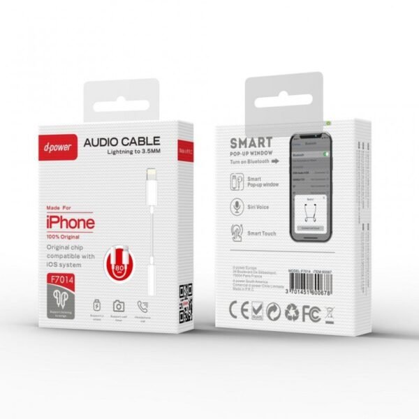 Adapteur lightning to jack en Bluetooth