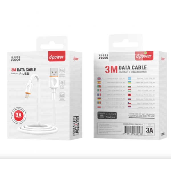 Cable F3006 White Ip 3M