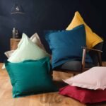 TAIE D'OREILLER OXFORD 63 x 63 CM Uni 57 Fils Lina - Image 16