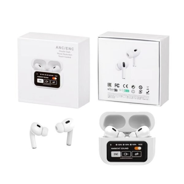 Headphone wireless with LCD A9 Pro Blanc