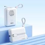 Powerbank P8284 10000mAh PD 22.5W LCD avec IP+C cableWhite - Image 2